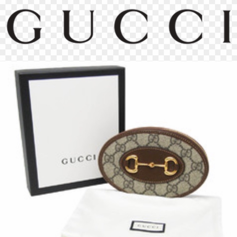 Gucci Brown and Gold Horsebit coin purse 💕